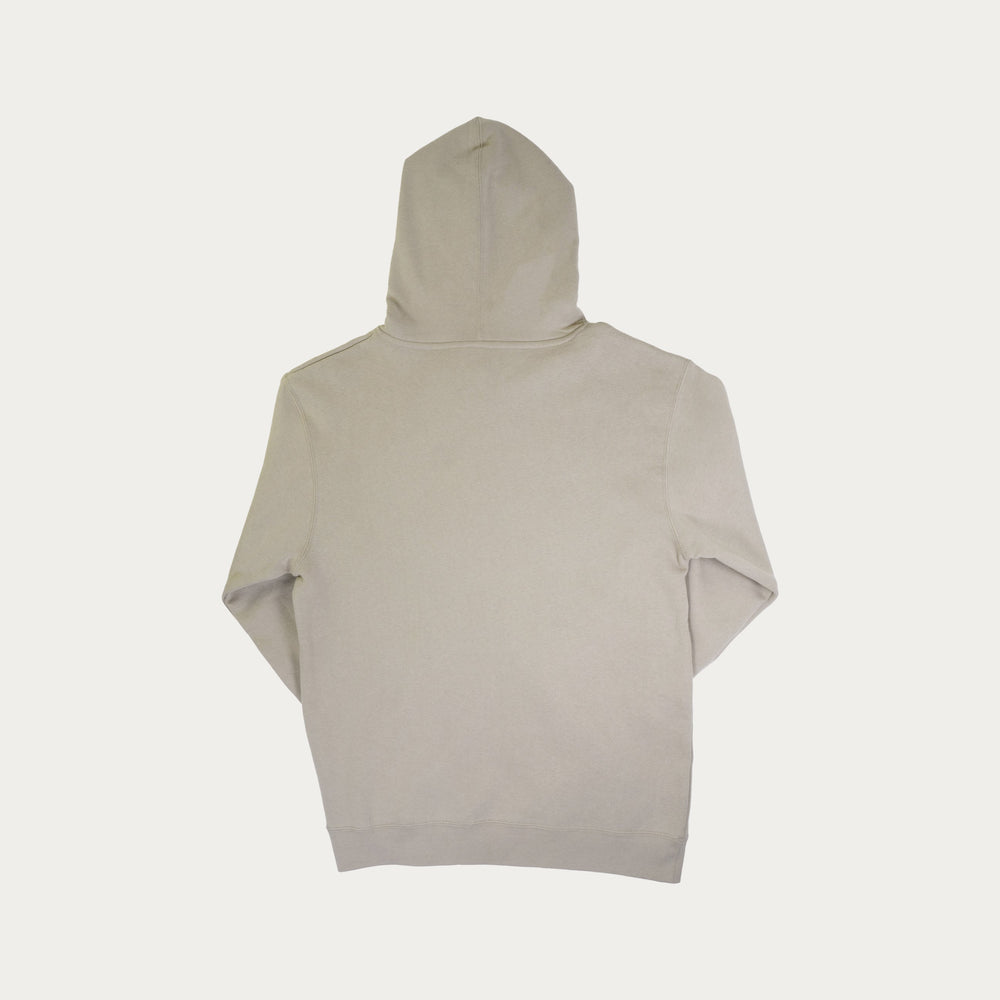 Beige hoodie on a light gray background